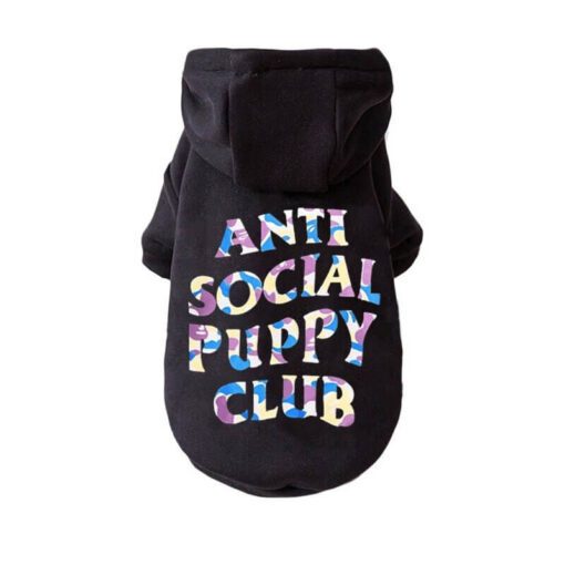 Anti Social Puppy Club Dog Hoodie - All Pet Things - XS