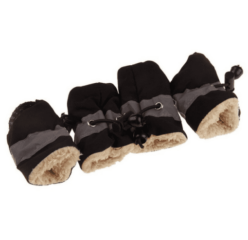 Summer Dog Booties - Protect against Heat and Hot Pavement! - All Pet Things - Black / Size 4 - Paw Width 1.55-1.60 Inches