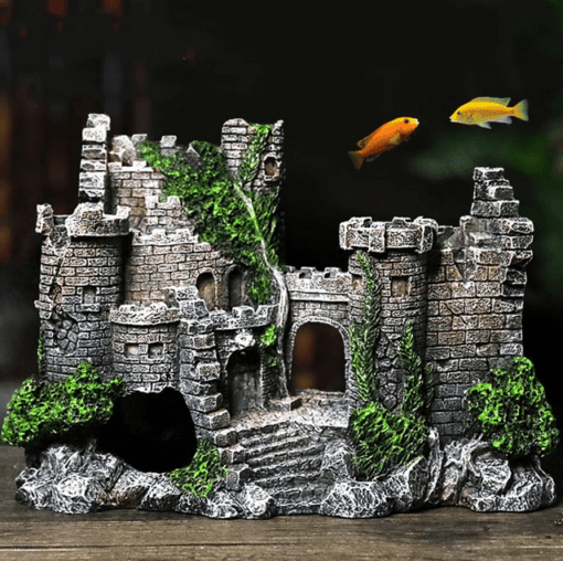 Deluxe Fish Tank Castle Decoration - All Pet Things -