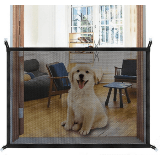 Adjustable Nylon Mesh Pet Gate - Dimensions 28 Inches X 70 Inches - All Pet Things -