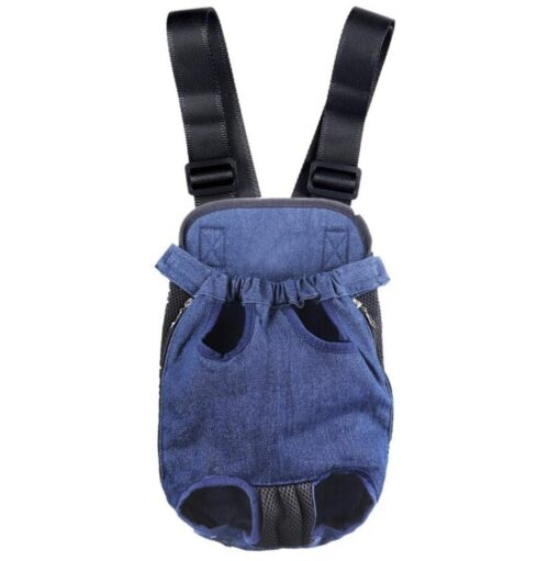 Adjustable Denim Pet Carrier Backpack - All Pet Things - S