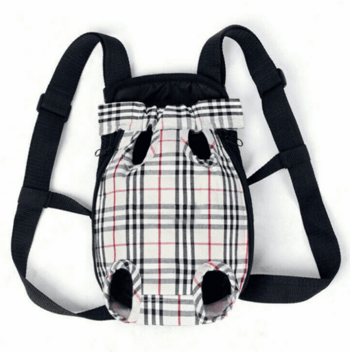 Adjustable Mesh Pet Carrier Backpack - All Pet Things - Plaid / S