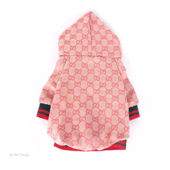 Pink Pucci Monogram Winter Dog Jacket - All Pet Things