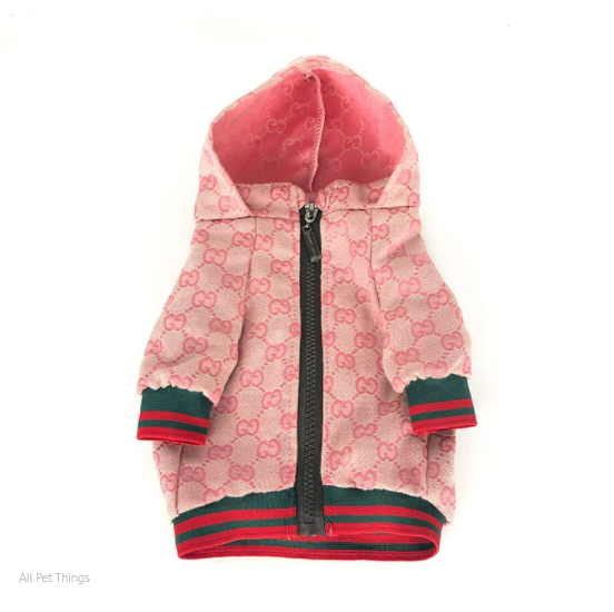 Pink Pucci Monogram Winter Dog Jacket - All Pet Things - S