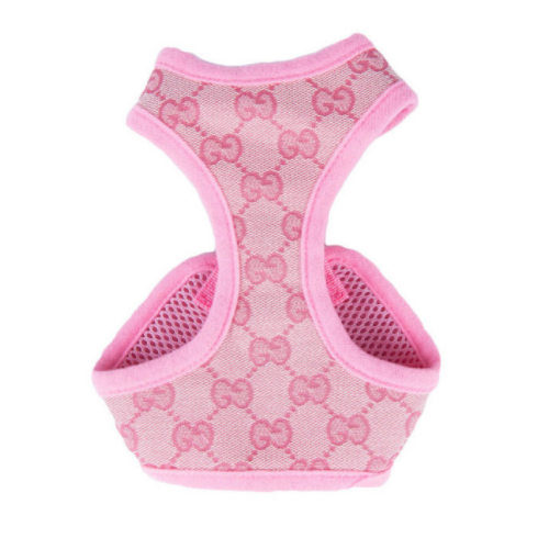 Pink Pucci Monogram Dog Harness with Free Matching Leash! - All Pet Things - M