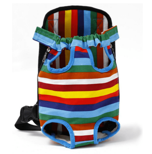 Adjustable Mesh Pet Carrier Backpack - All Pet Things - Rainbow / S