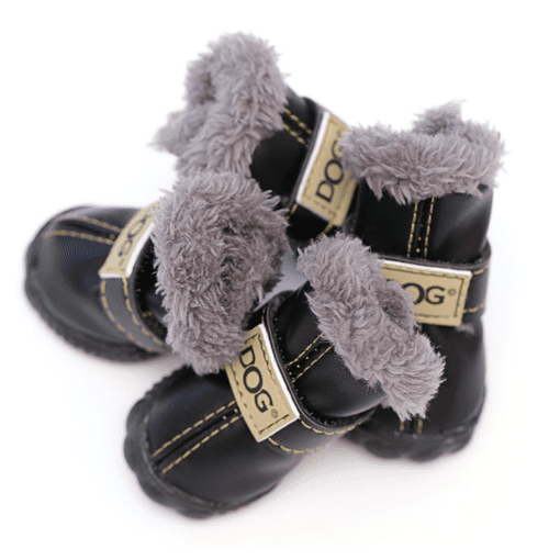 Deluxe Waterproof Winter Dog Booties - All Pet Things - Black / Size 2 - Paw Width 1.35-1.40 Inches