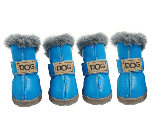 Deluxe Waterproof Winter Dog Booties - All Pet Things - Blue / Size 2 - Paw Width 1.35-1.40 Inches