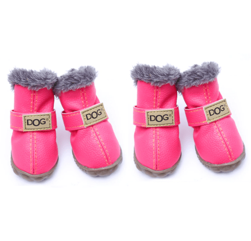 Deluxe Waterproof Winter Dog Booties - All Pet Things - Pink / Size 1 - Paw Width 1.15-1.20 Inches