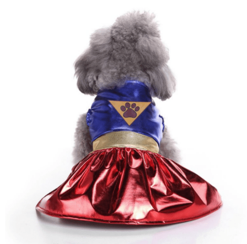 Deluxe Wonder Dog Super Hero Pet Halloween Costume - All Pet Things - M