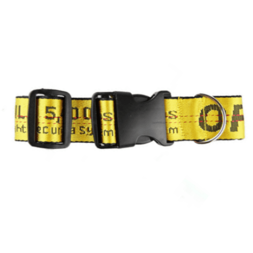 Woof Yellow and Black Designer Collar and Leash Set - All Pet Things -