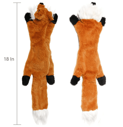 Squeaky Plush Dog Toys - Squirrel Fox and Raccoon! - All Pet Things -